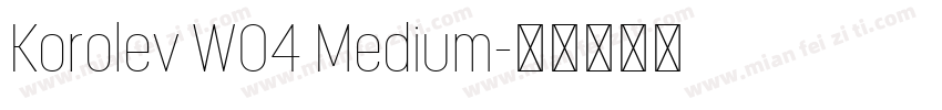 Korolev W04 Medium字体转换